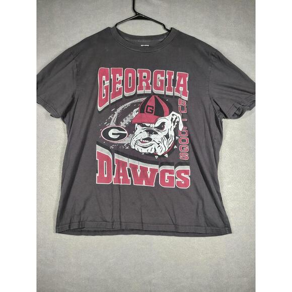 Hollister Georgia Bulldogs Mens XL T Shirt Relaxed Vtg Logo Graphic - Picture 1 of 6